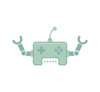  Robot game console logo
