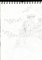 drawing of castle © DianaYurijiwna