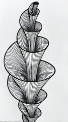 Fototapeta premium black and white flower