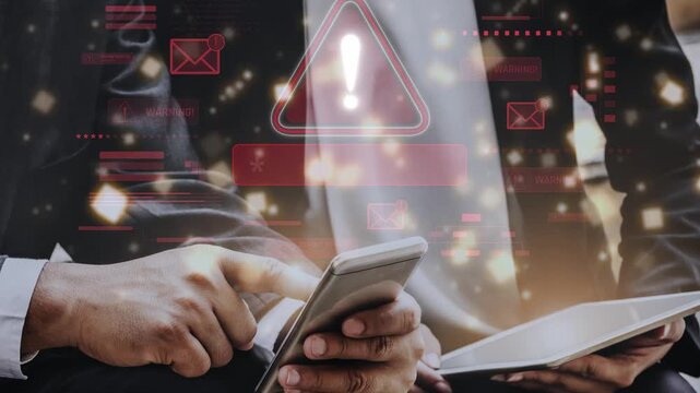 Password security breach warning with red asterisk box, cybersecurity alert, lock icons, and critical vulnerability signals in digital system access Marrow