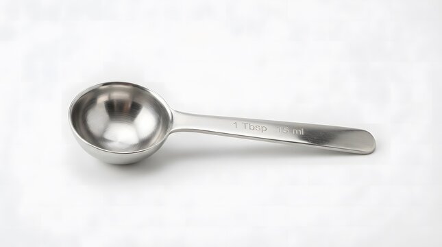 Stainless steel tablespoon measuring spoon for baking and cooking on