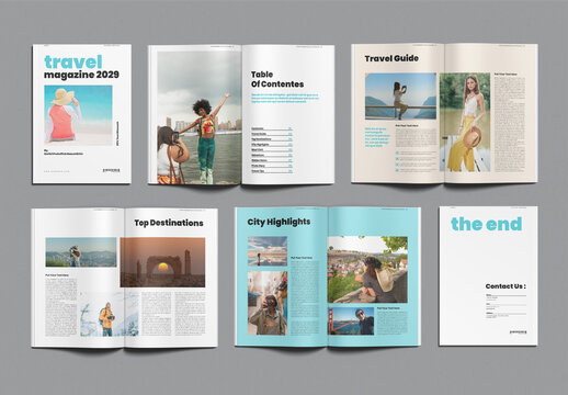 Travel Magazine Brochure Template