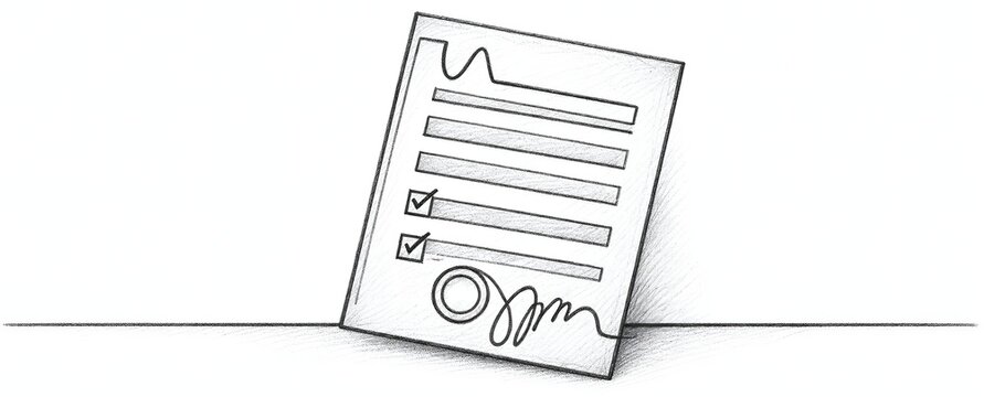 Checklist form with signature and two checked boxes