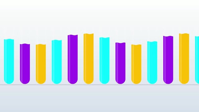 Abstract bar chart graphic design fluctuating data visualization colorful bars modern infographic background white and blue gradient