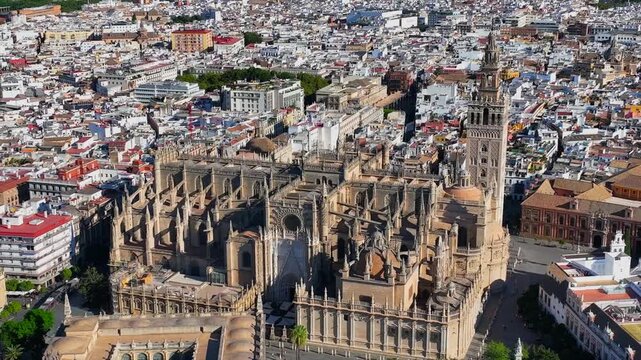cathedral of seville spain in the morning