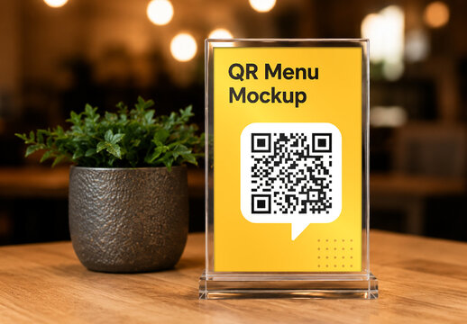 QR Menu Mockup