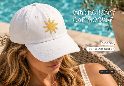 Embroidery Cap Mockup