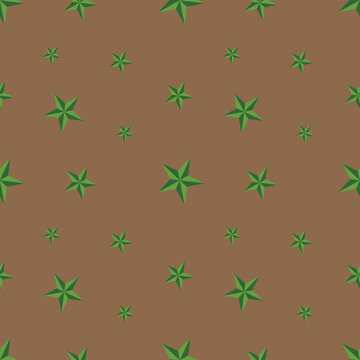 seamless pattern of stars. Green stars on a editable background. Vector. textile, background, packaging, printing, website.