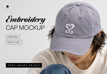 Embroidery Cap Mockup