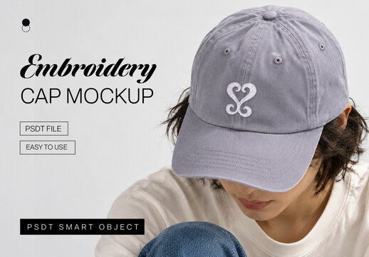 Embroidery Cap Mockup