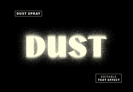 Dust Spray Text Effect