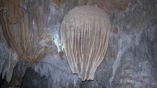 Limestone karst rock formations in Crystal Cave, Belize