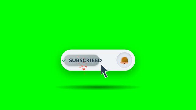 A 10-second 4K 60fps ultra-clean minimalist neumorphic ceramic 3D animation of an embossed white tactile subscribe plate clicked by a sleek obsidian pointer, activating an elegant pendulum bronze bell