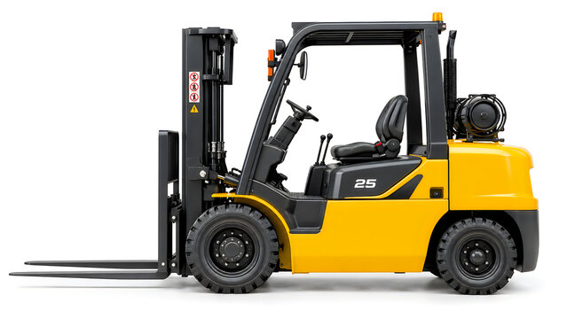Powerful modern forklift for efficient warehouse