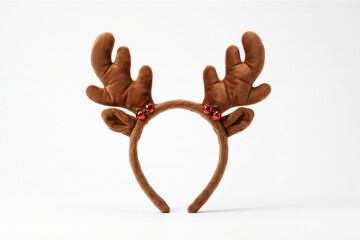 Reindeer Antlers Headband Isolated on White Background © palitha