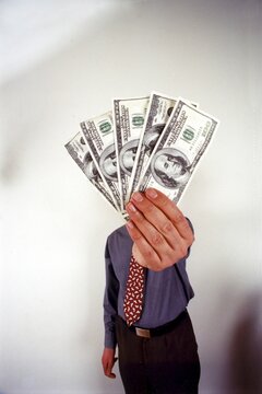 Man with dollars