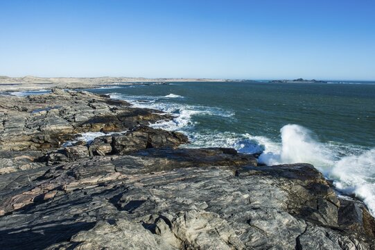 Rocky coastline on Diaz Point, L&uuml;deritz, Namibia