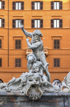 Fountain of Neptune, Piazza Navona, Rome, Italy