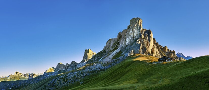 Nuvolau mountain, Monte Nuvolau, above the Giau Pass, Passo di Giau, Colle Santa Lucia, Dolomites, Belluno, Italy