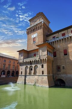 Fort, Castello Estense or Castello di San Michele, Ferrara, Italy