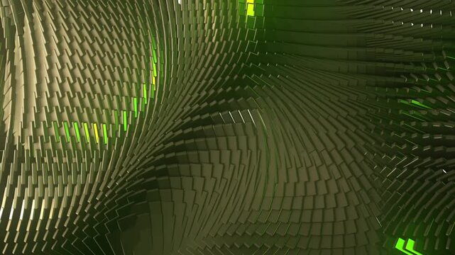 a cube wave animation, could be used as dj or vj visualizations. Ideal for background backdrops. colorful and playful, good for gaming and games. for lobbies lobby and high end display systems.