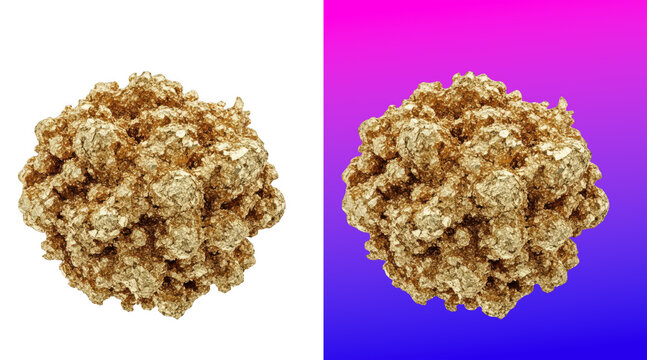 Golden Crispy Textured Food Cluster