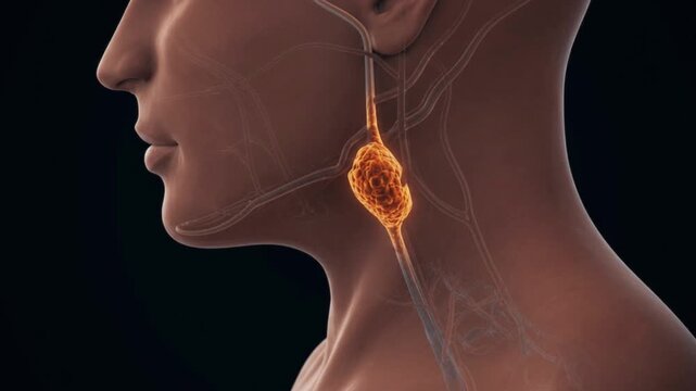3D Medical Animation Showing Throat Anatomy and Swallowing Process