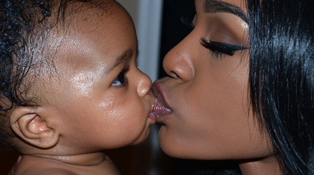 Maternal Bliss  A Mother's Embrace
