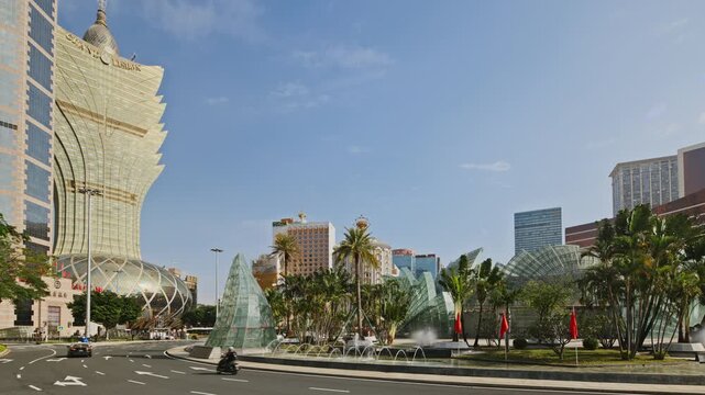 amazing macau skyline in daytime