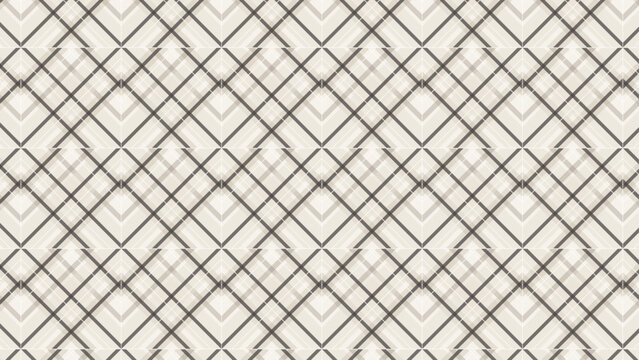 Seamless Geometric Lattice Pattern Background, Minimalist Black Line Diamond Grid on Beige White Textured Paper, Elegant Crosshatch Wallpaper Design