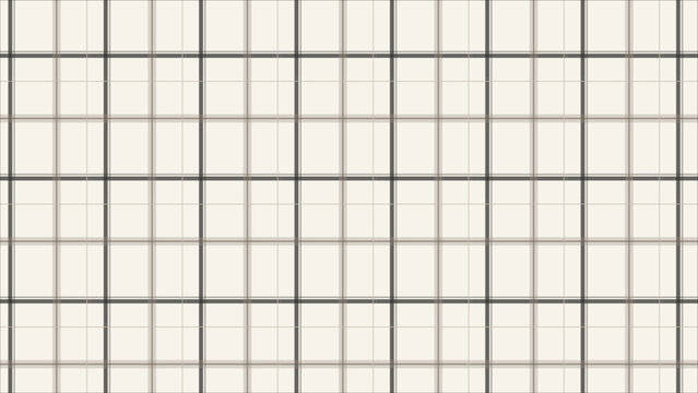 Seamless Neutral Plaid Pattern, Elegant Brown Gray and Beige Crosshatch Lines on Cream Background, Minimalist Geometric Checkered Textile and Wallpaper Design