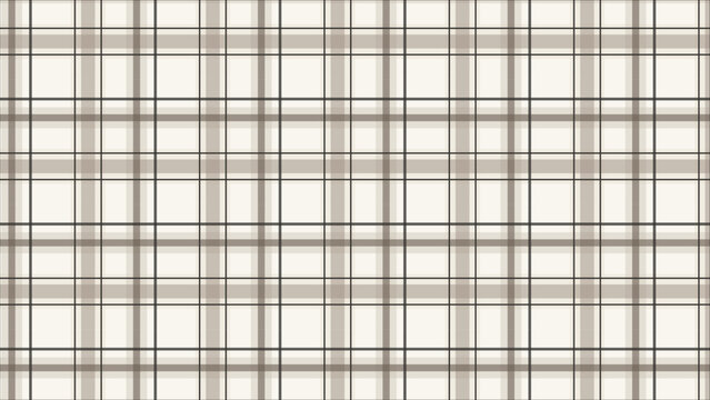 Seamless Plaid Grid Pattern Background, Classic Beige and Brown Checkered Lines, Minimalist Neutral Tartan Textile Design for Fabric, Wallpaper and Wrapping Paper