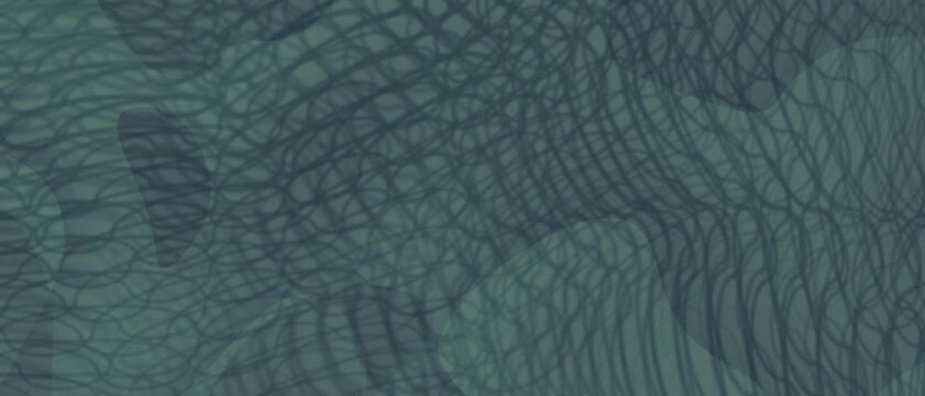 Abstract flowing lines background organic wave patterns dark teal and green hues subtle animation