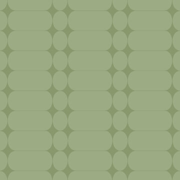 Hand drawn A pattern of small and large oval shapes arranged regularly, with stars in between