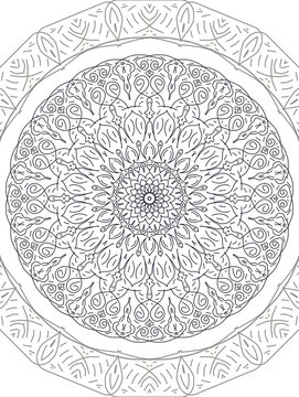 mandala round ornament