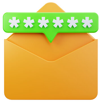 Email Password Verification 3D Illustrations