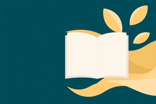 Online education e-learning abstract background with copy space