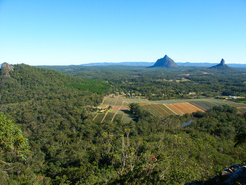 Glass House Mountains of Australia
