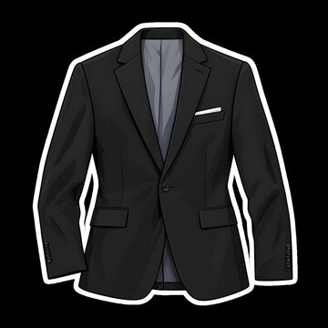 black suit and tie tuxedo vector