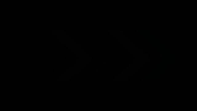 Creative directional arrow loop animation featuring clean motion and simple graphic elements, suitable for digital interfaces, video overlays, navigation projects, and 4K multimedia content.