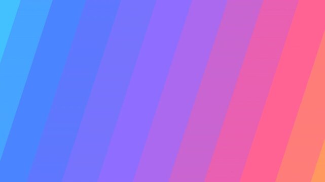 Abstract background with vibrant diagonal stripes in a colorful gradient spectrum.