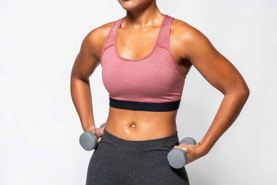 Fitness strength training woman photo