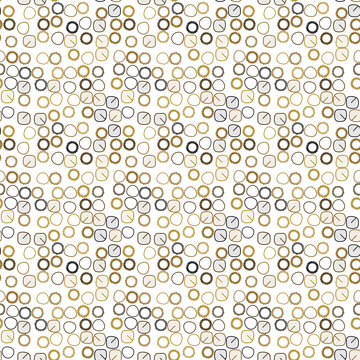 Geometric pattern of gears and circles