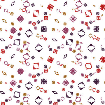 Scattered geometric shapes pattern