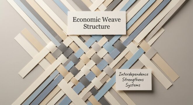 Economic Weave Structure: Interdependence Strengthens Systems