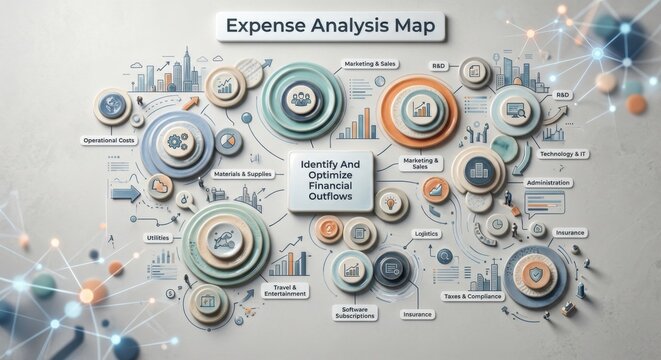 Expense Analysis Map for Financial Strategy and Optimization