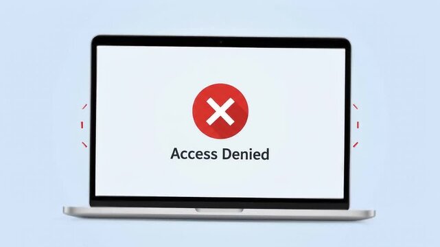 Laptop screen displaying authenticating message with loading icon