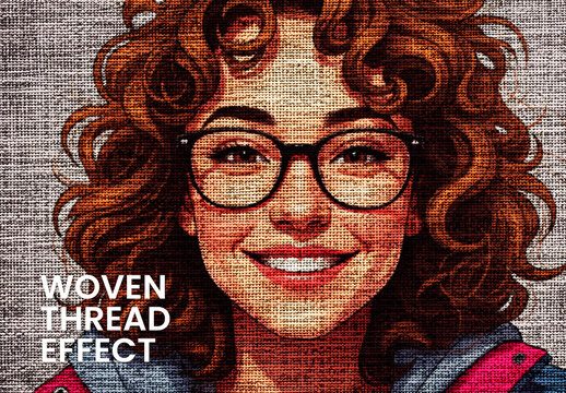 Woven Thread Photo Effect