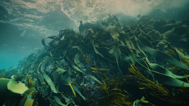 Bull kelp in slow motion