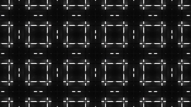 White geometric tile pattern creates striking abstract background, ideal for wallpapers, textiles, packaging, stationery, web graphics, and print projects.